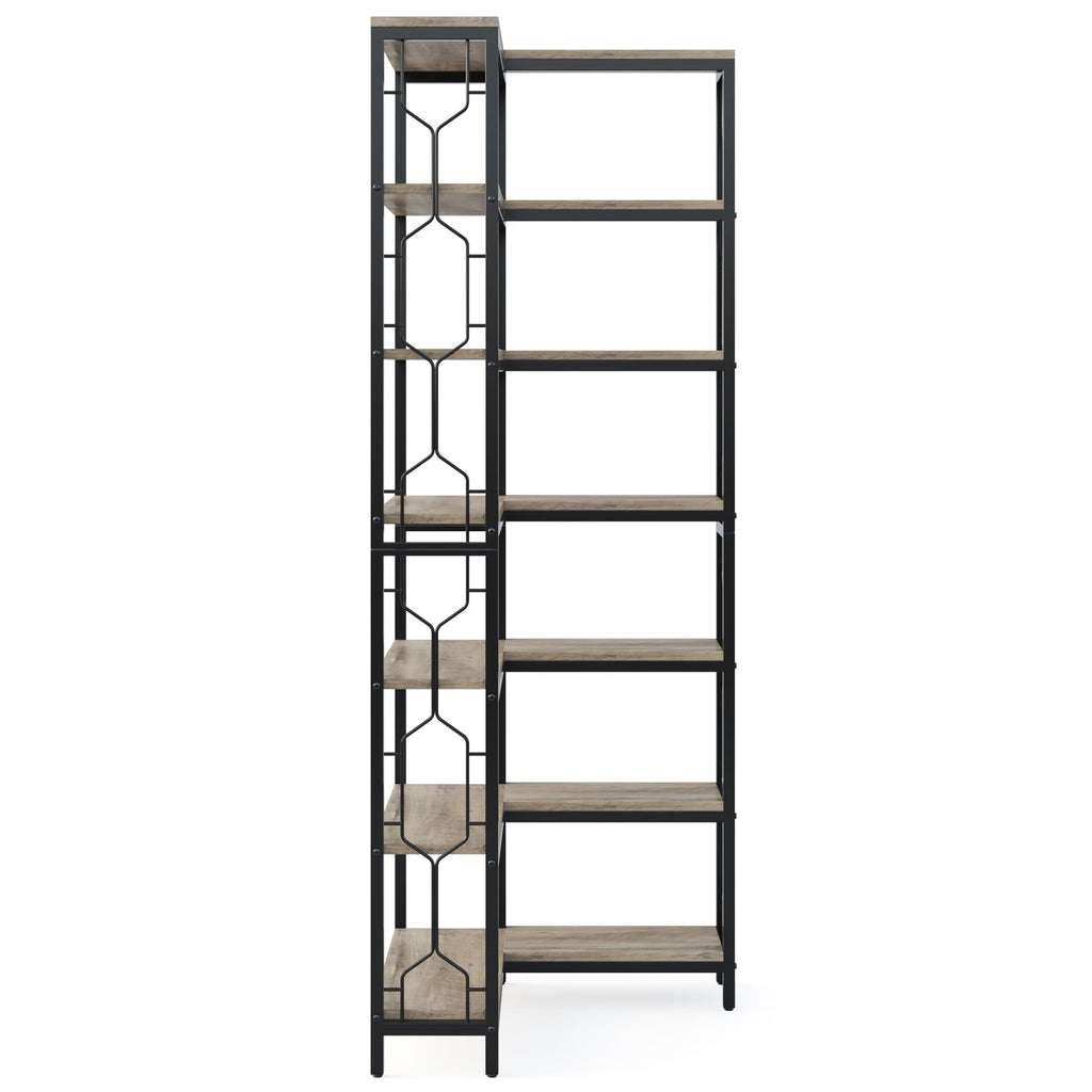 78.74" Tall 7-Tier Industrial Bookshelf