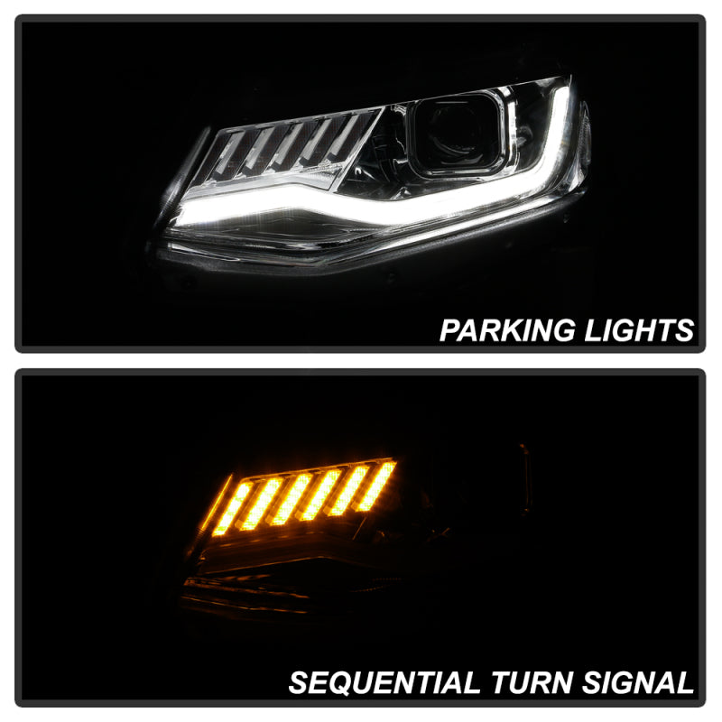 Spyder Chevy Camaro 16-18 (Do Not Fit Halogen) Projector Headlights Chrome PRO-YD-CCAM16HIDSI-SEQ-C 5087386