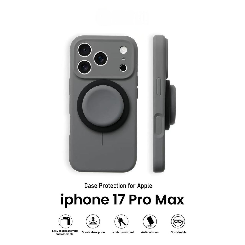 Light Blue Liquid Precise-Hole Magnetic Suction Holder Compatible Phone Case