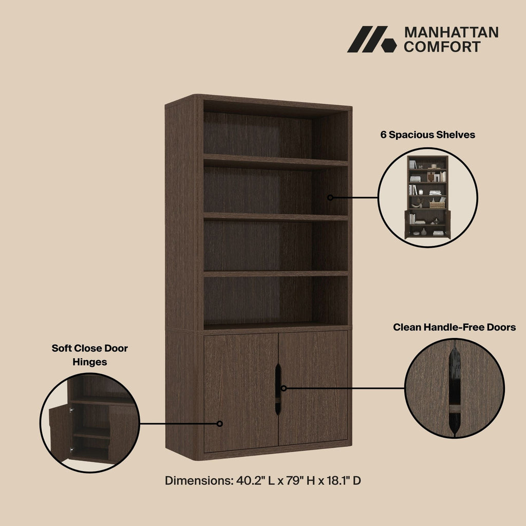 Rivington 40" Bookcase Cabinet