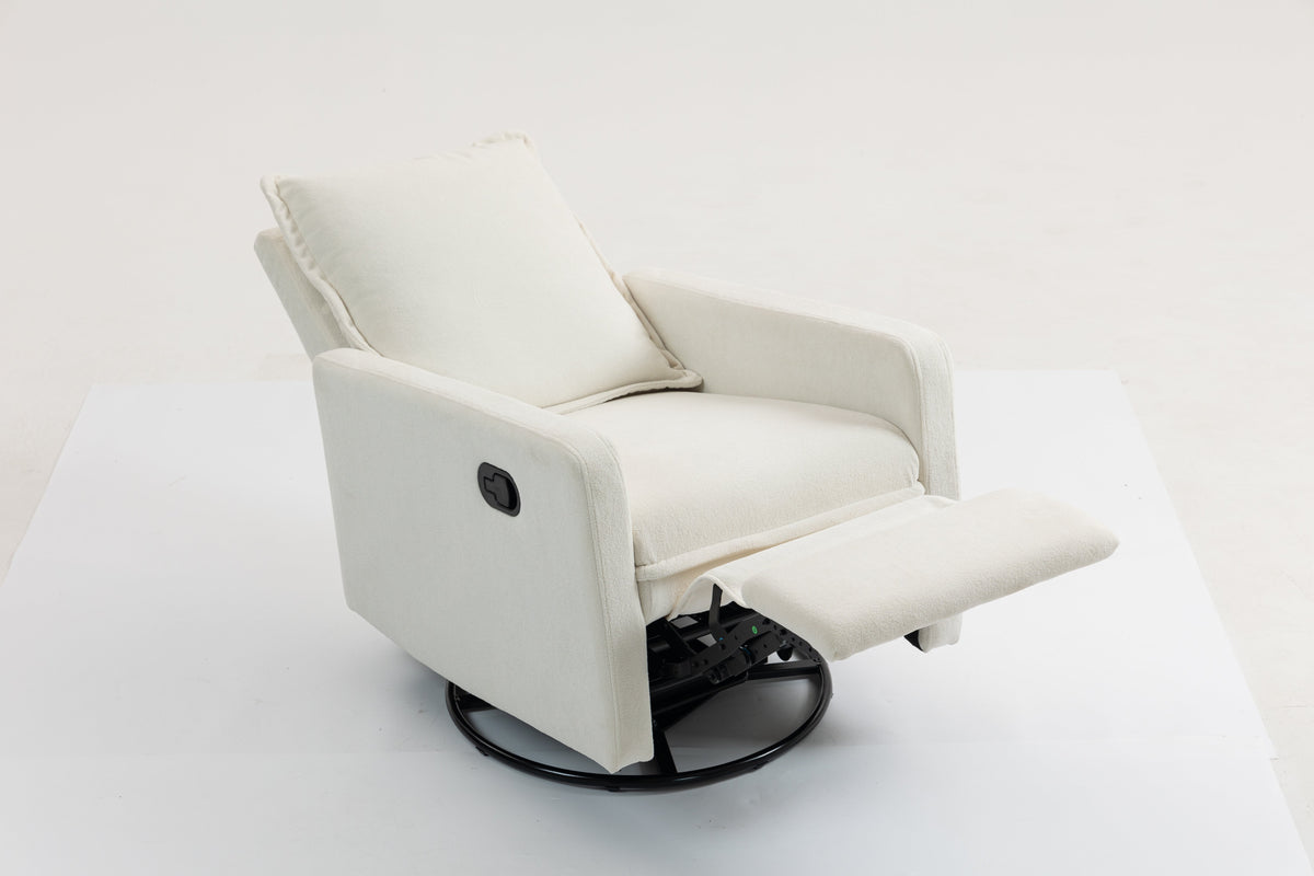 Short Plush Manual Button Armchair Sofa