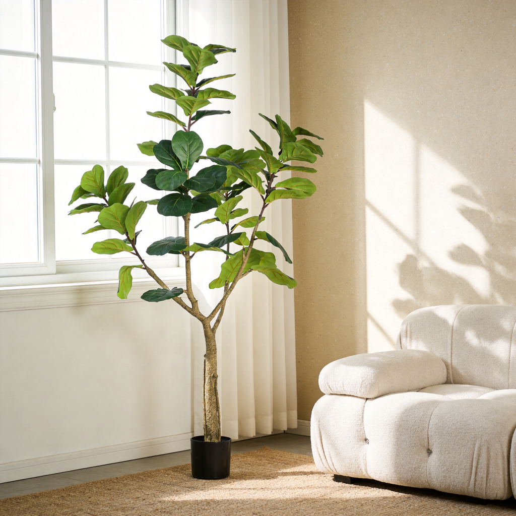 6FT Artificial Fiddle Leaf Fig Tree