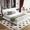 King Size Bed Frame with Tufted Headboard