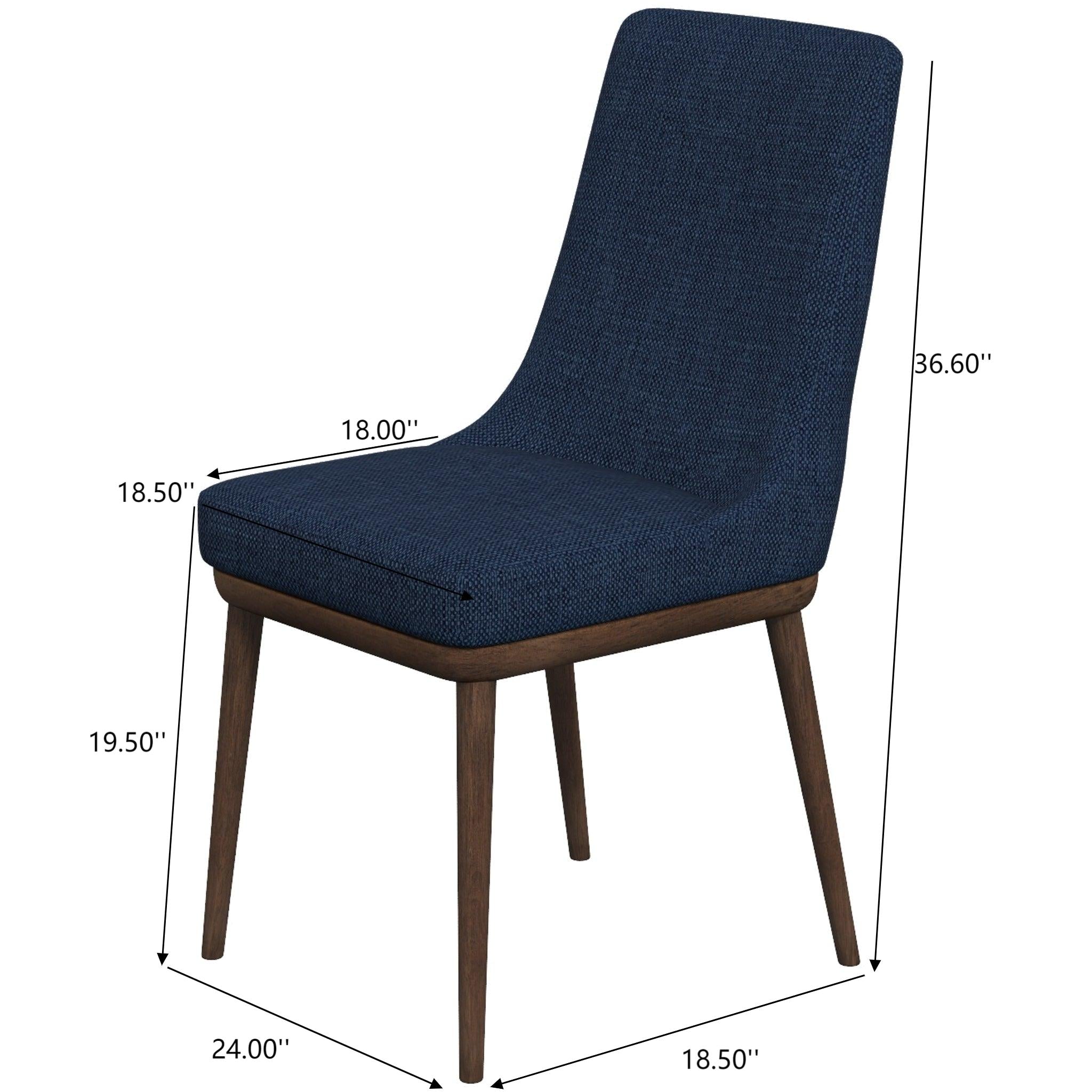 Minimalist Kate Mid-Century Modern Dining Chair (Set of 2)
