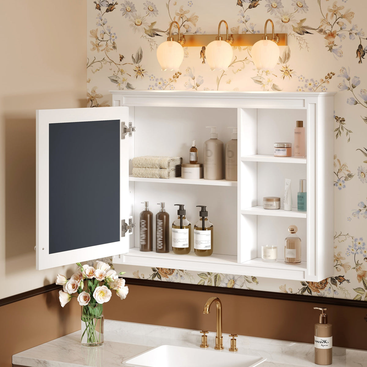 36'' x 28'' Medicine Cabinet with Mirror
