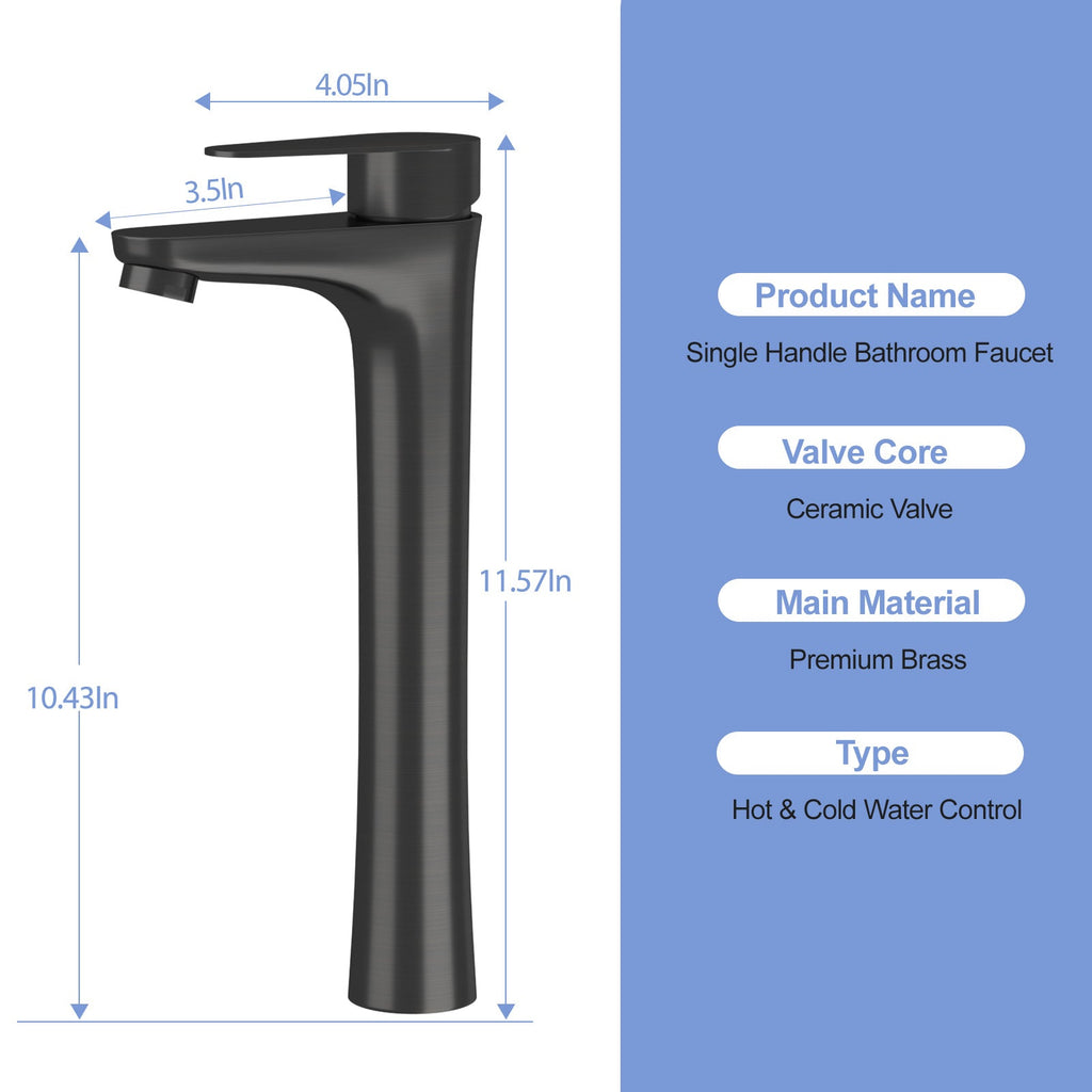 Oil-Rubbed Bronze Vessel Sink Faucet