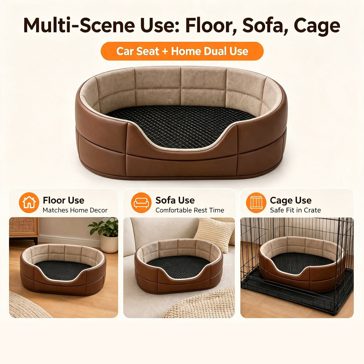 All Season Pet Bed Dog Car Seat Bed Car Seat Cover Protector For Dogs Anti Dirty Pet Car Seat Cushion
