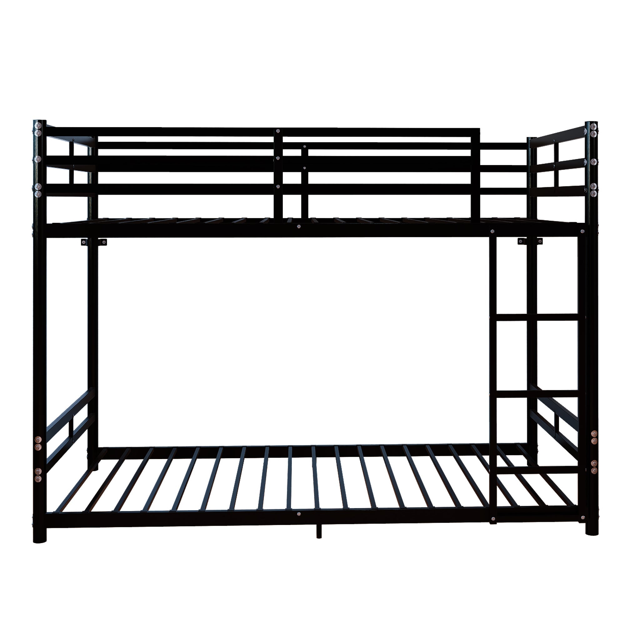 Bunk Bed with Ladder and High Guardrail