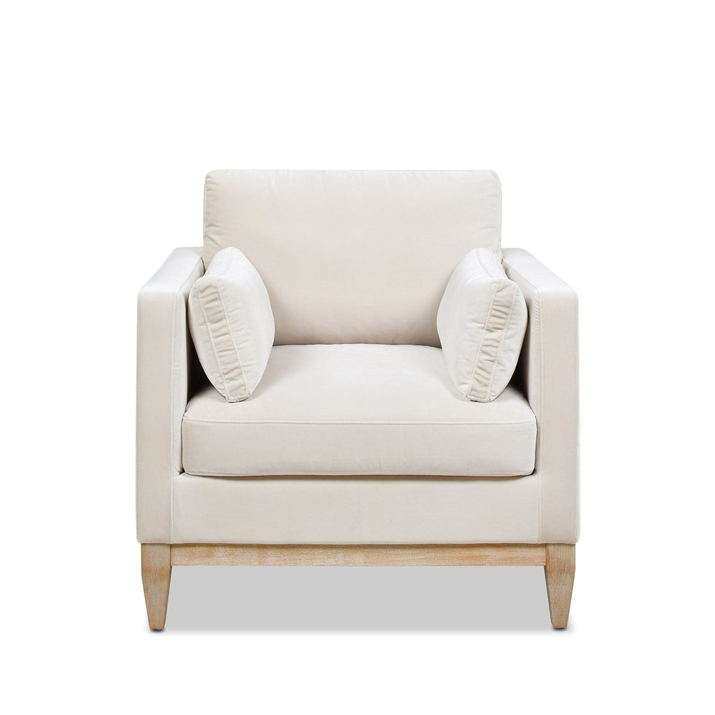 Knox 36" Modern Farmhouse Arm Chair in French Velvet