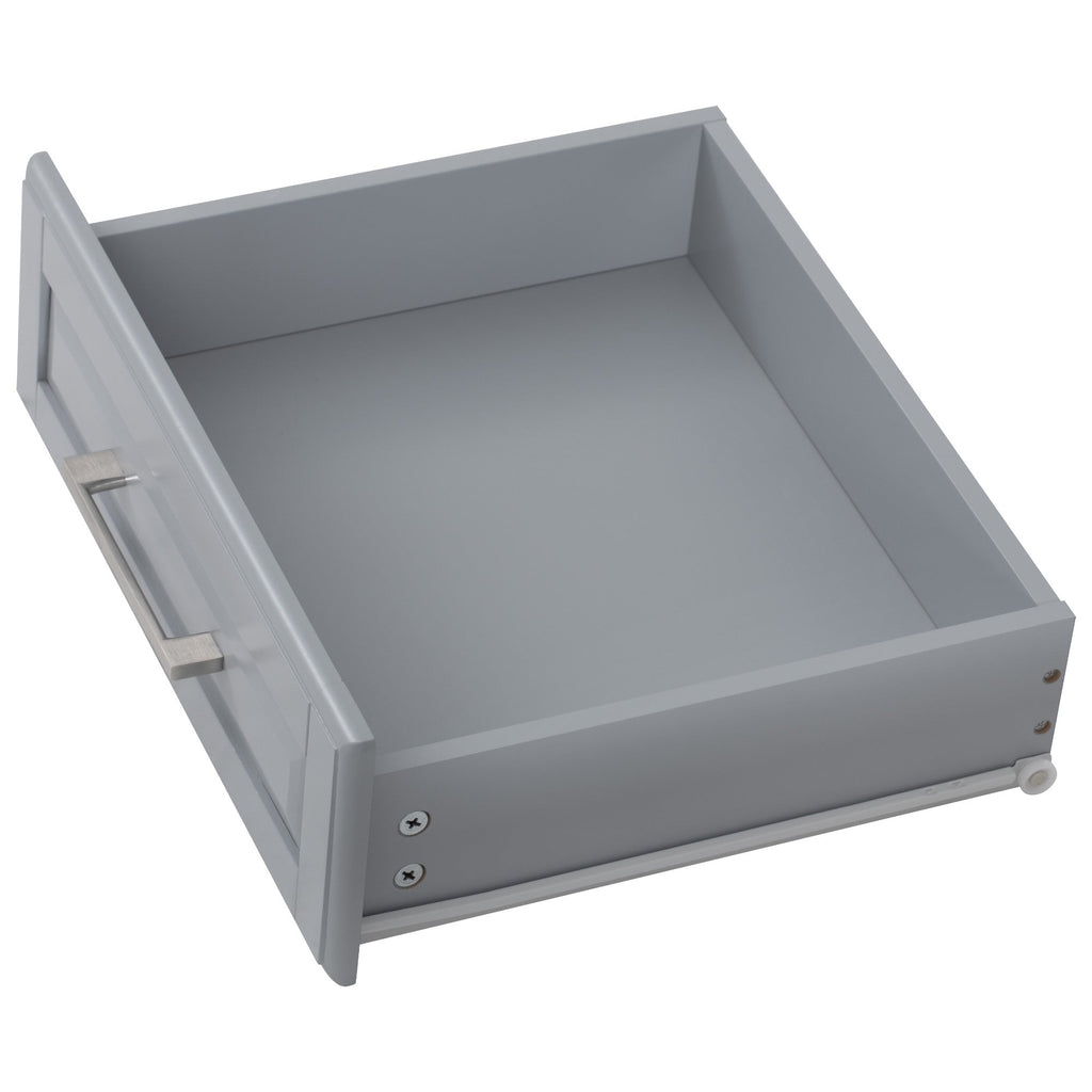 K&K 50.7" Kitchen Island with Storage Tilt Trash Can Cabinet