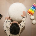 Luna 12" Round Sphere Accent Ball Throw Pillow