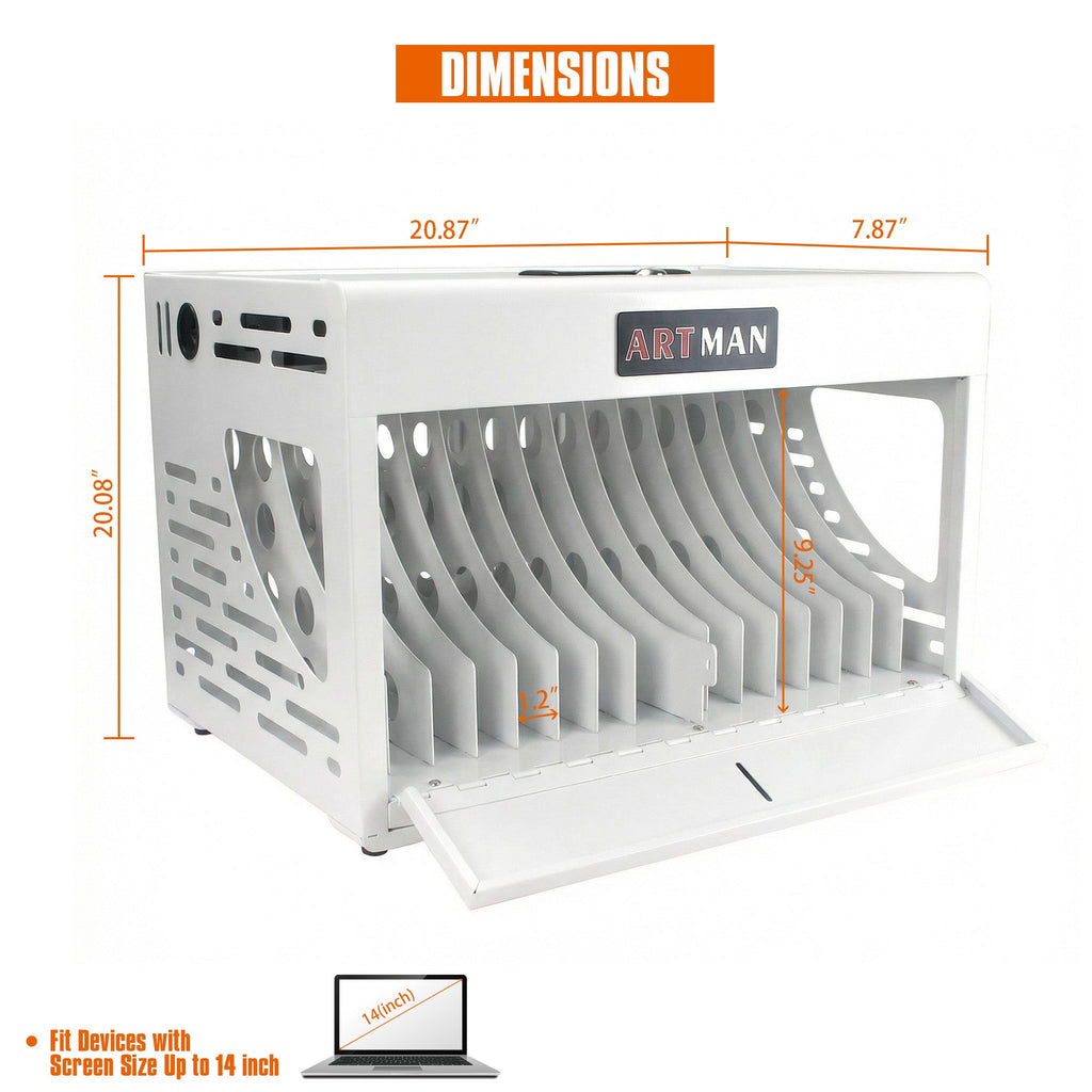 16-Device Charging Station for Laptops/Tablets