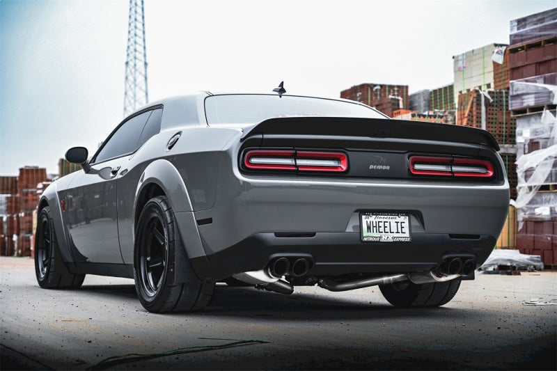 Corsa 19-21 Challenger SRT/Hellcat/Demon/Redeye 2.75in Valved CB DRE w/ Twin 3.5in Pol Blk PVD Tips 21070BLK