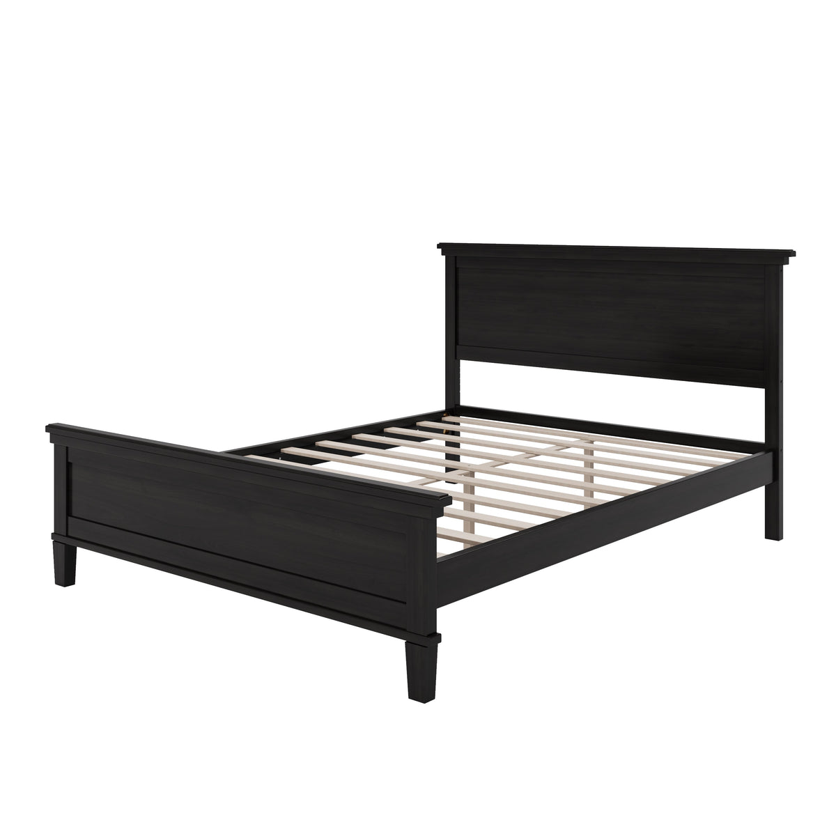 Mid-Century Modern Wood Platform Bed - Full Size
