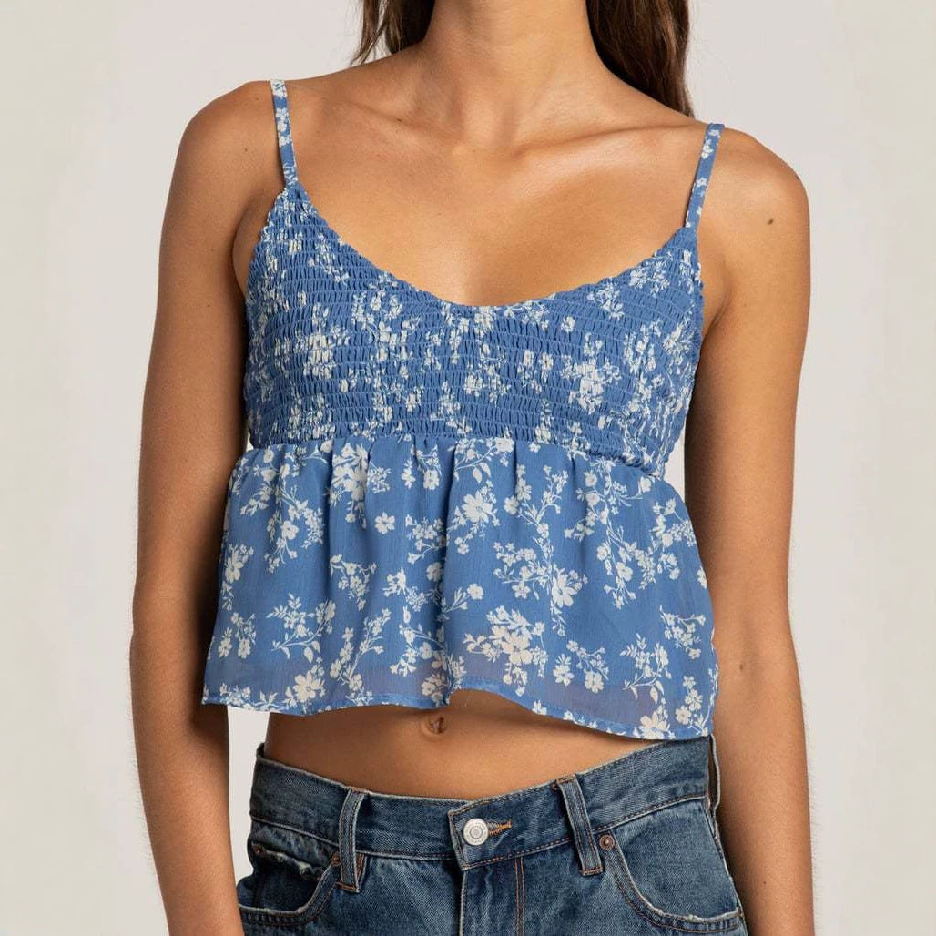 Womens Casual Versatile Printed Camisole Top
