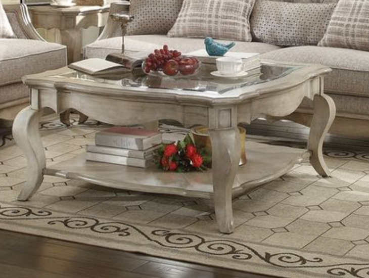 Chelmsford Clear Glass & Antique Coffee Table