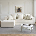106.5" Convertible L-Shaped Sectional Sofa Bed