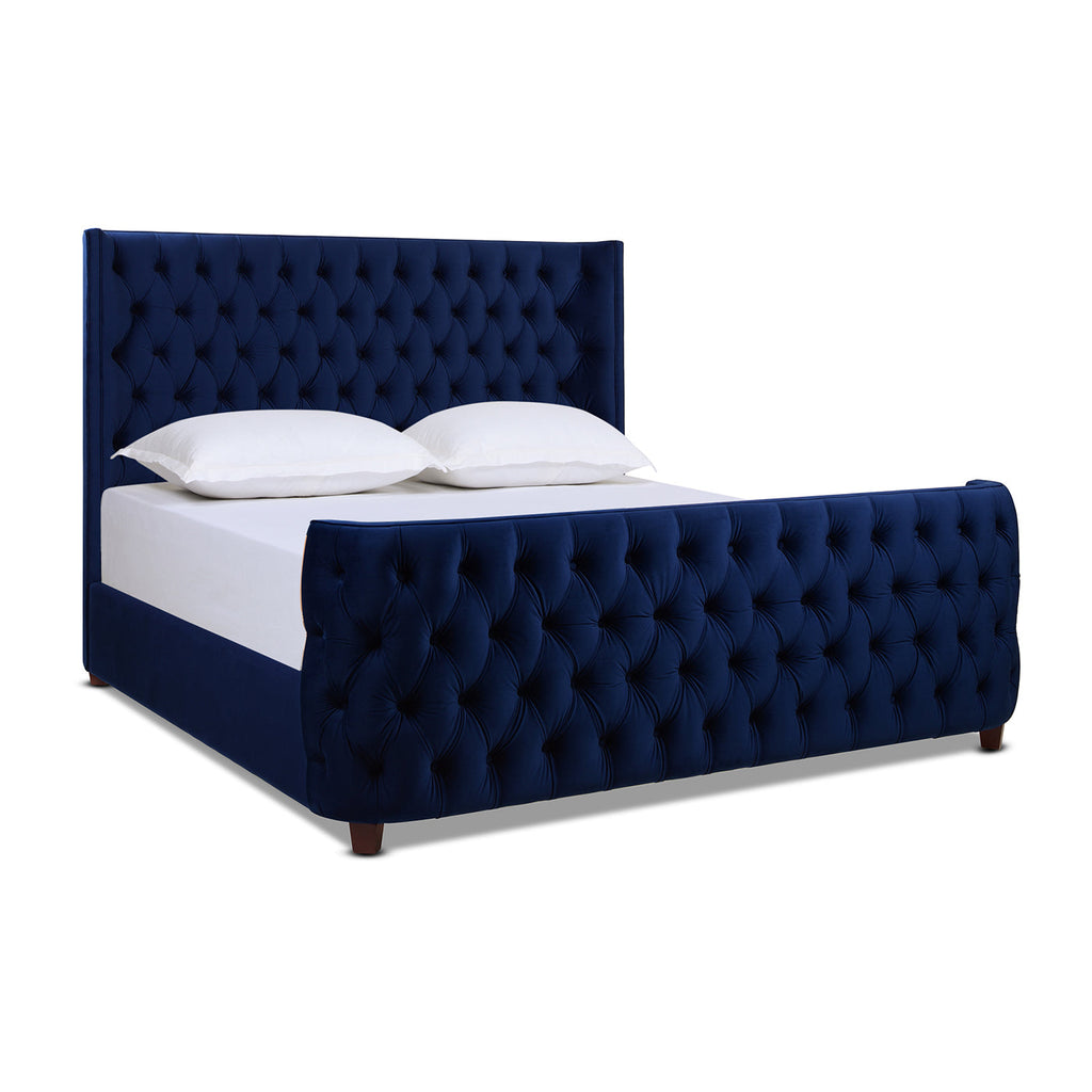 Brooklyn King Tufted Panel Bed Headboard and Footboard Set