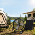 24 Inch Solar Floor-Standing Fan