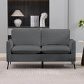 TS Cat Paw Leather Upholstered Loveseat