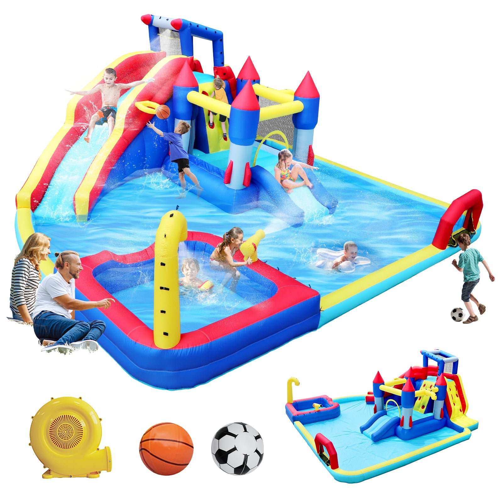 10 in 1 Inflatable Slide Water Park