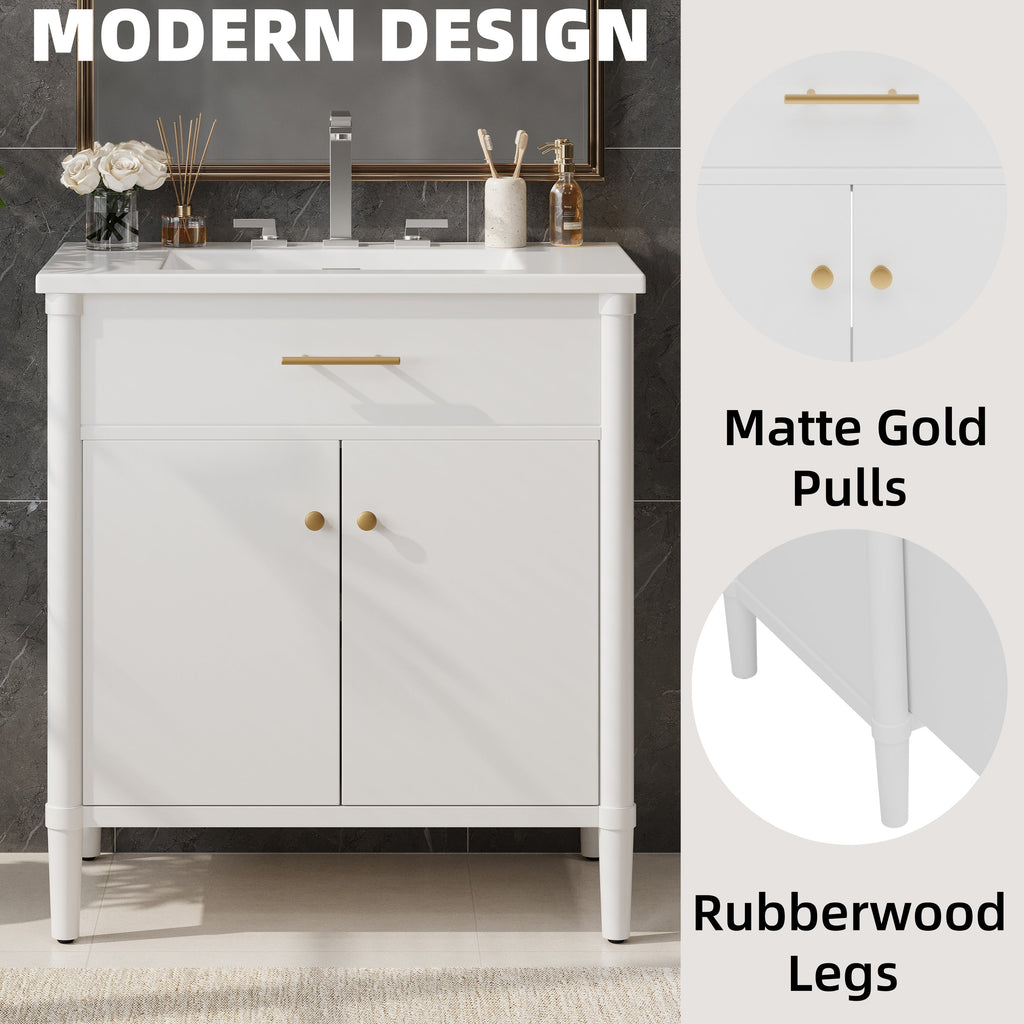 30 Inches Bathroom Vanity with Sink