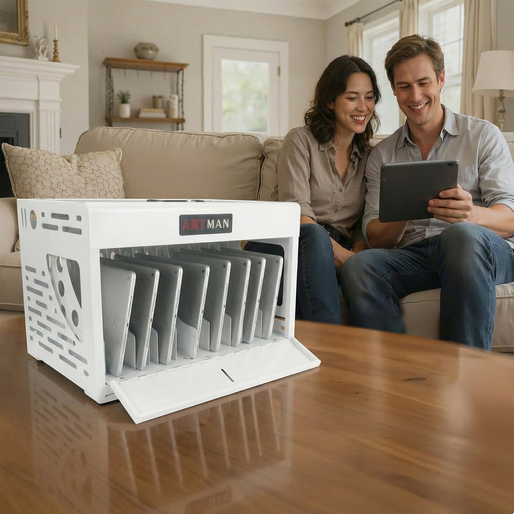 16-Device Charging Station for Laptops/Tablets