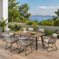 7-Piece Outdoor Wicker Dining Set