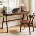 100% Solid Rubber Wood Computer Desk - Retro