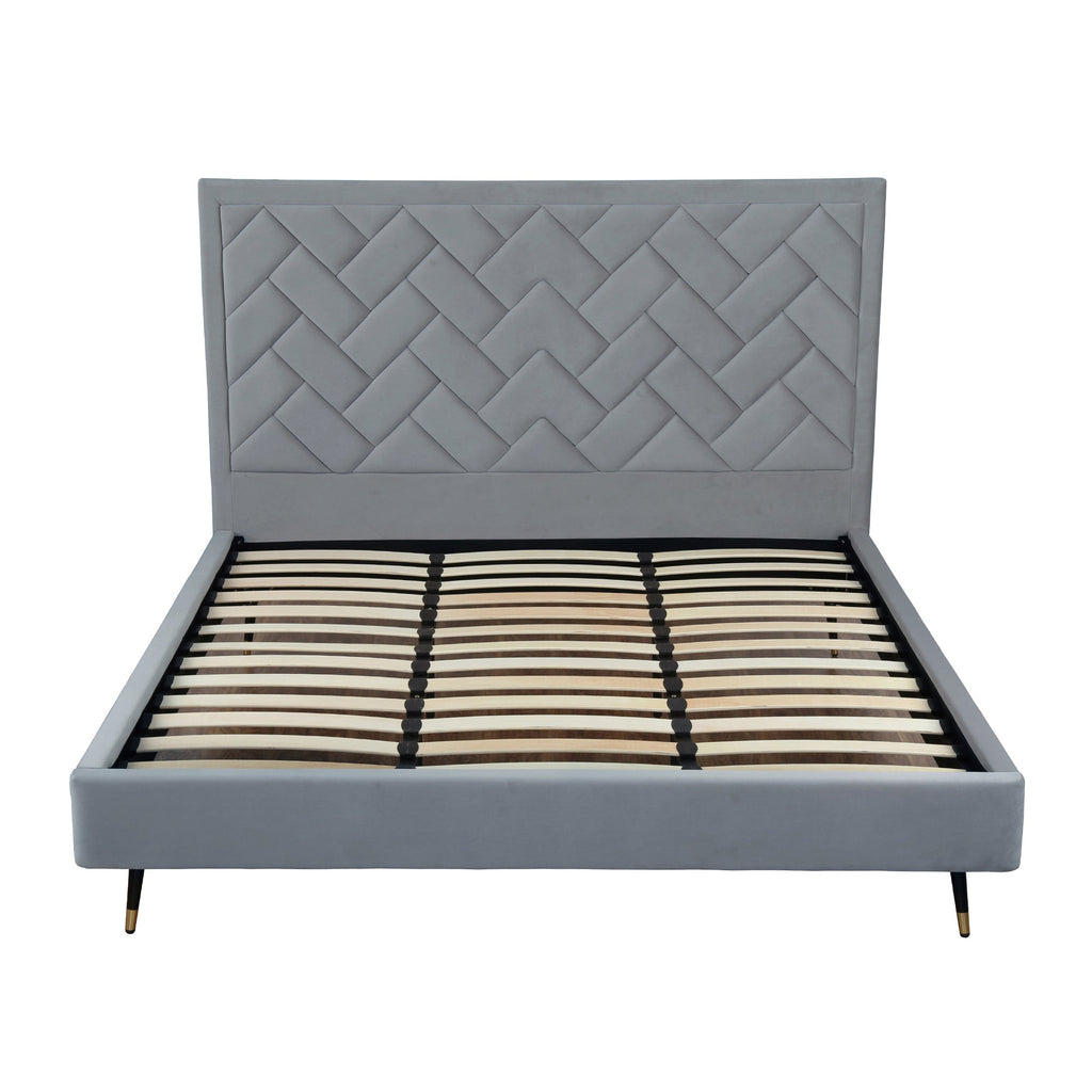 Crosby Upholstered Velvet King Bed