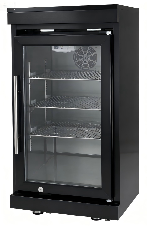 Black Single Door Fridge Cabinet for Outdoor Kitchens
