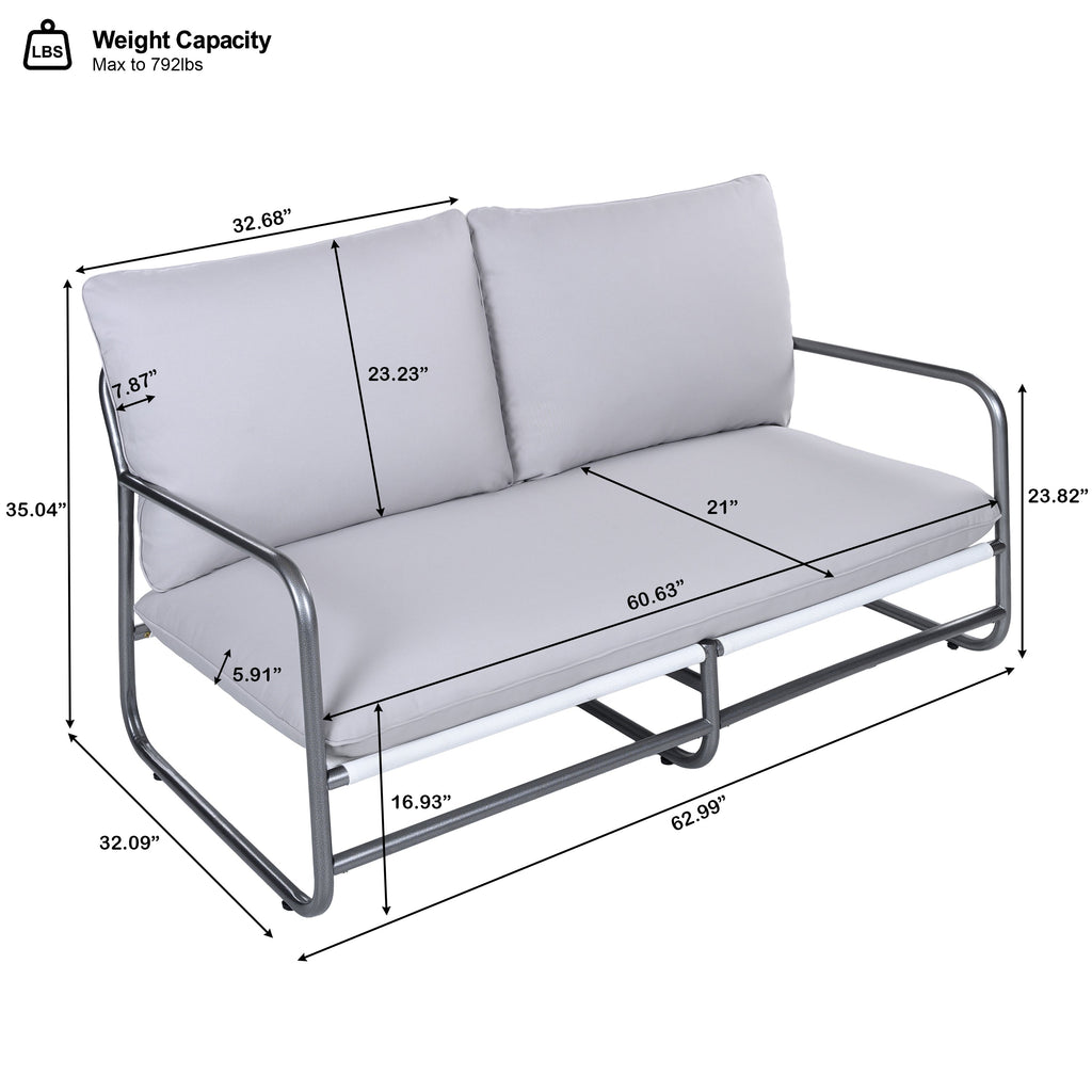 Outdoor Patio 2-Seater Loveseat