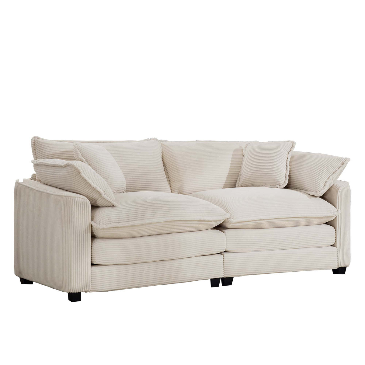 Modern Fabric Living Room Sofa 2 Seater
