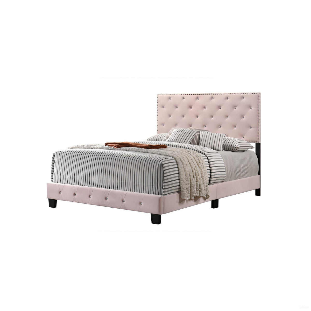 Charming Transitional Bed Frame