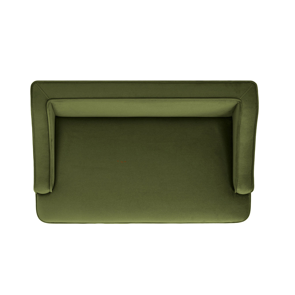 Duchess 33" Medium Princess Pet Bed Sofa with Fringe Skirt, Olive
