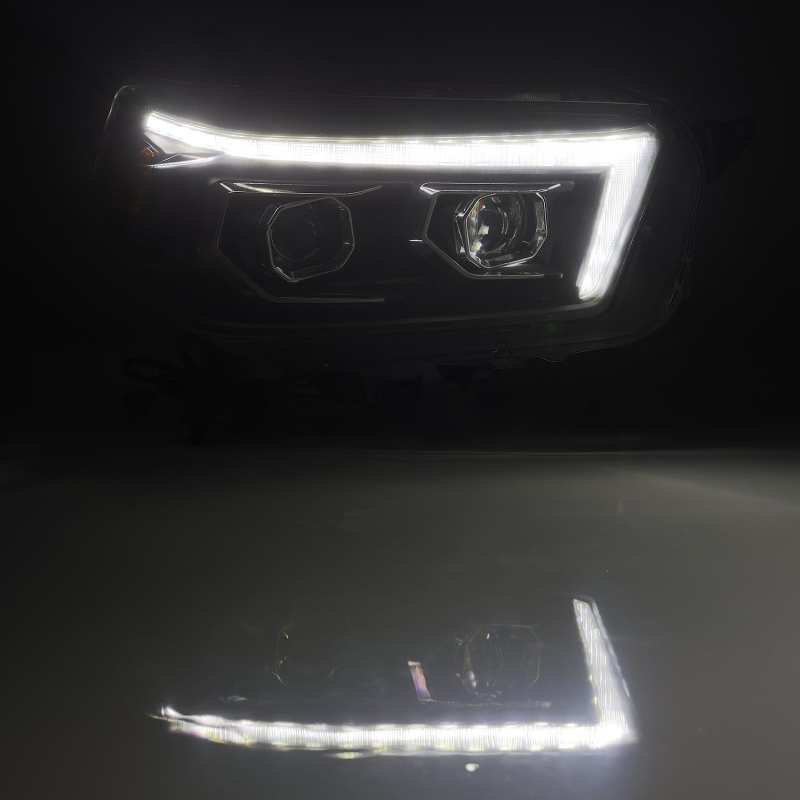 AlphaRex 10-13 Toyota 4Runner LUXX LED Proj Headlights Plank Style Black w/Seq Signal/DRL 880757 *Discontinued