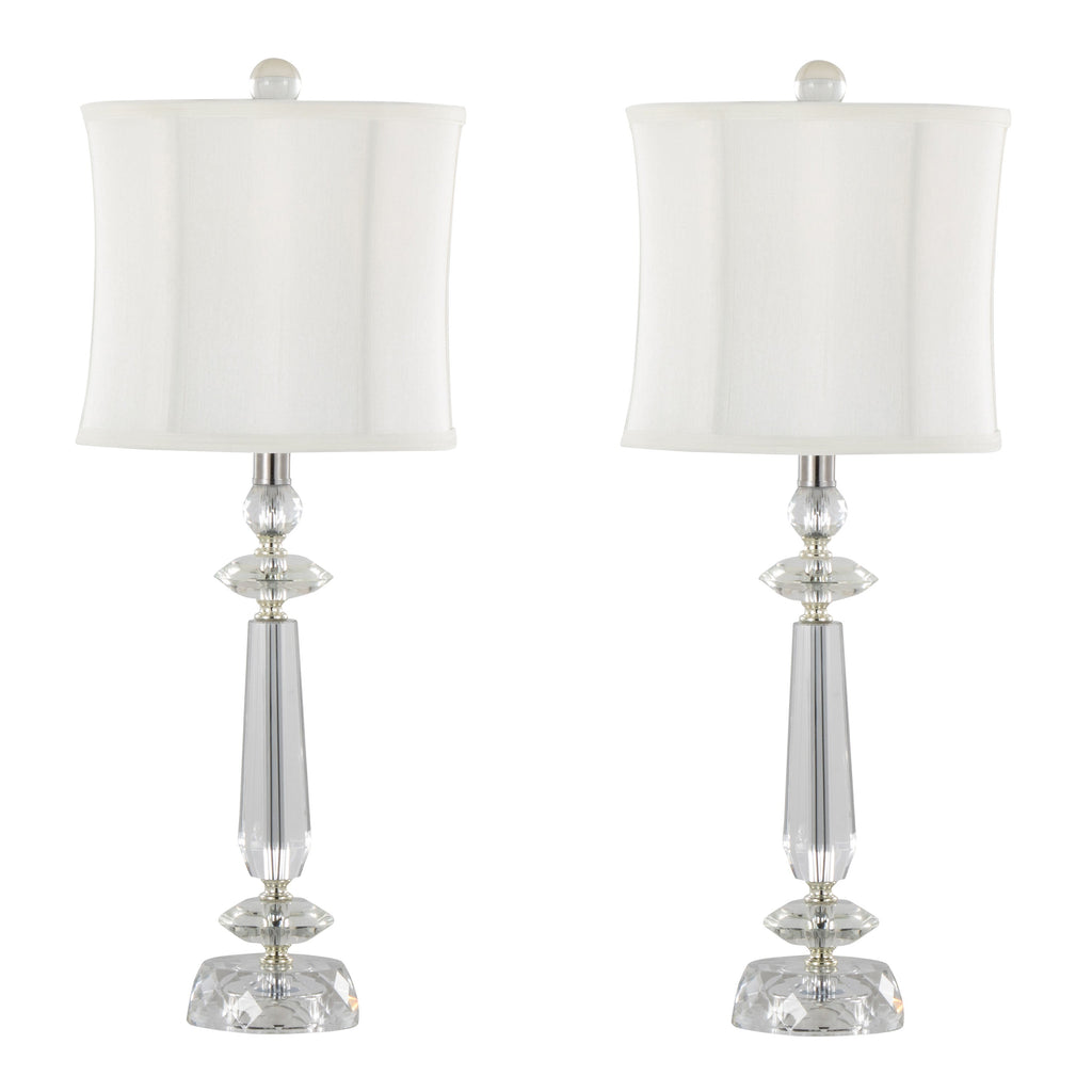 Karat 25.5" Contemporary Crystal Table Lamp