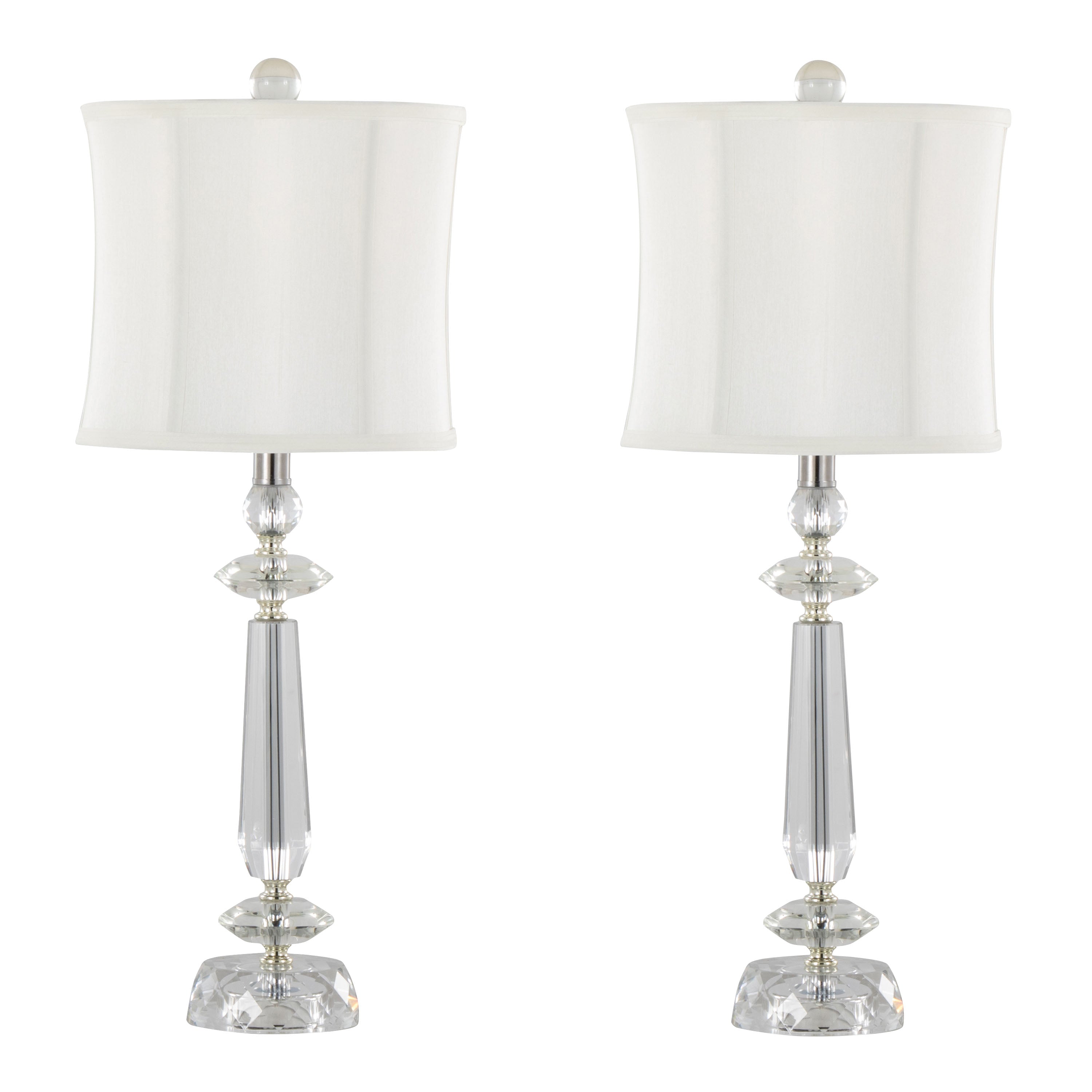 Karat 25.5" Contemporary Crystal Table Lamp