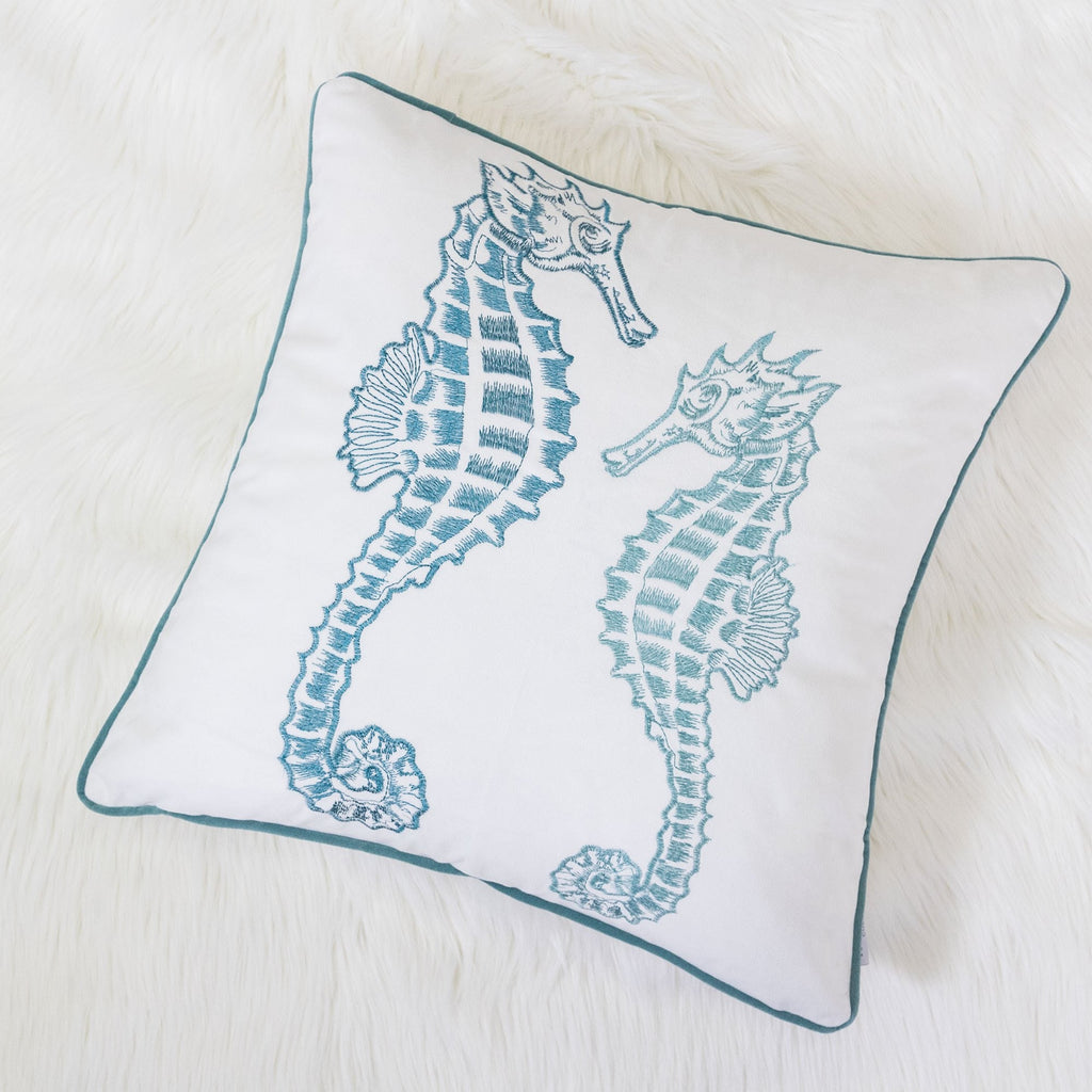 Blue Spa Seahorses Pillowcase