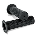 Burly Brand Rubber Diamondback Grips 7/8in - Black B16-1004