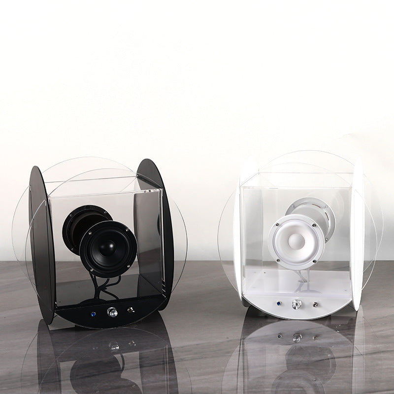 Creative Minimalist Acrylic Retro Bluetooth Round Speaker Ornament