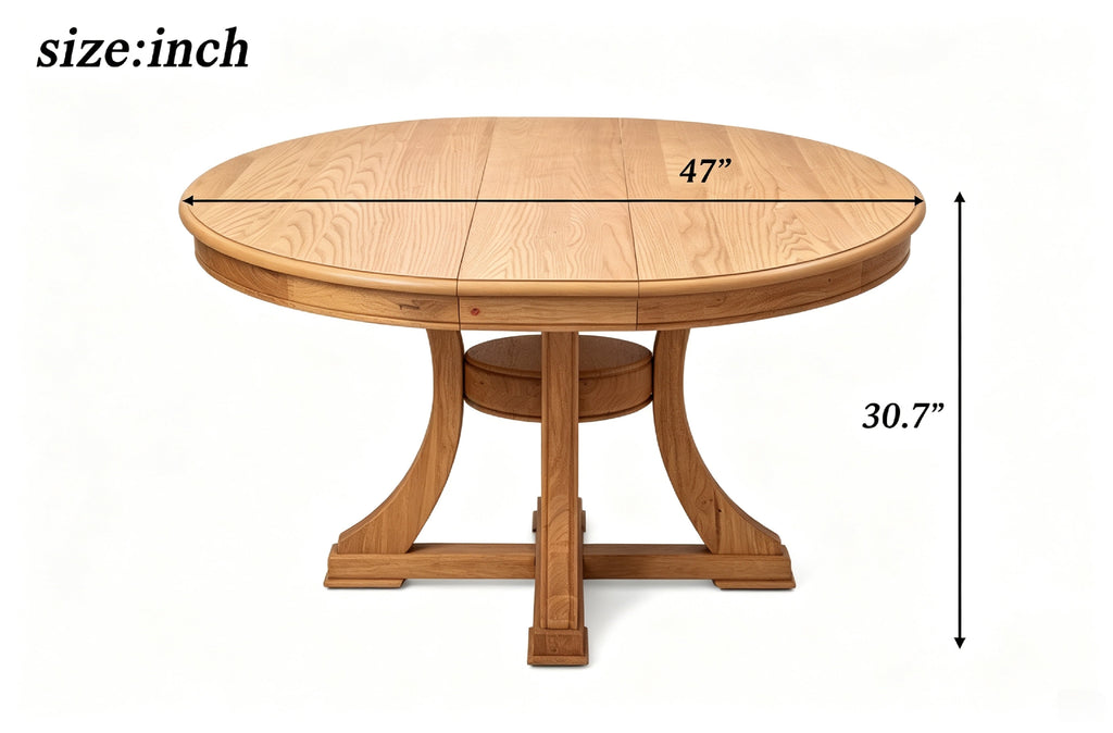 7-Piece Retro Functional Dining Table Set