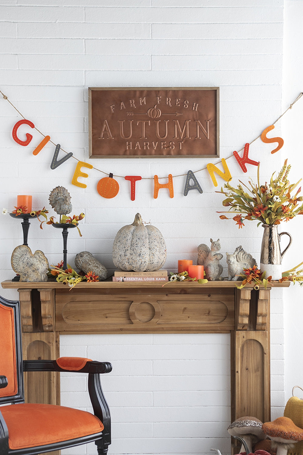 Set of 2, 68" Length Colorful Give Thanks Banner