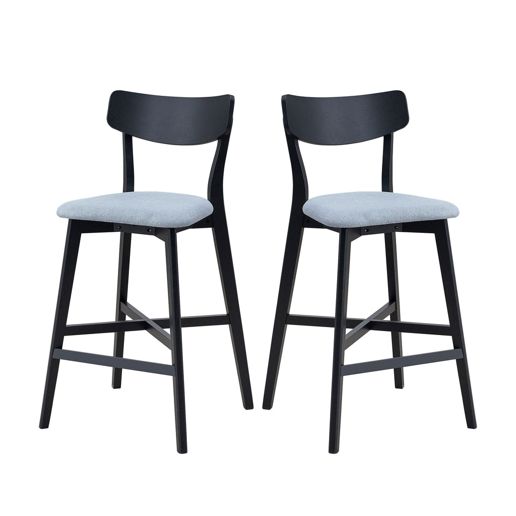 Wooden Bar Chairs Set of 2