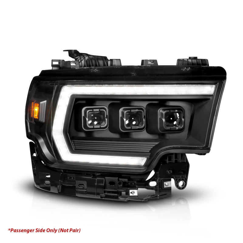 ANZO 19-24 RAM 2500/3500 Z-Series Full LED Proj Headlights DRL/Init/SeqSig - Pass. Side ONLY 111601X-R