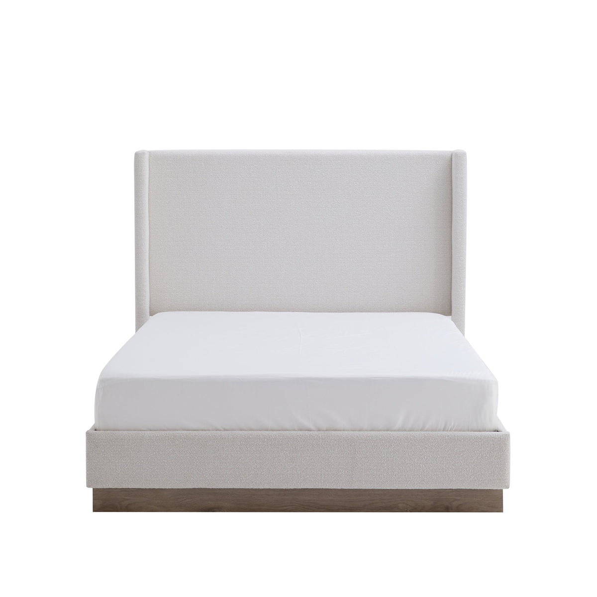 Hosford Upholstered Wingback Bed