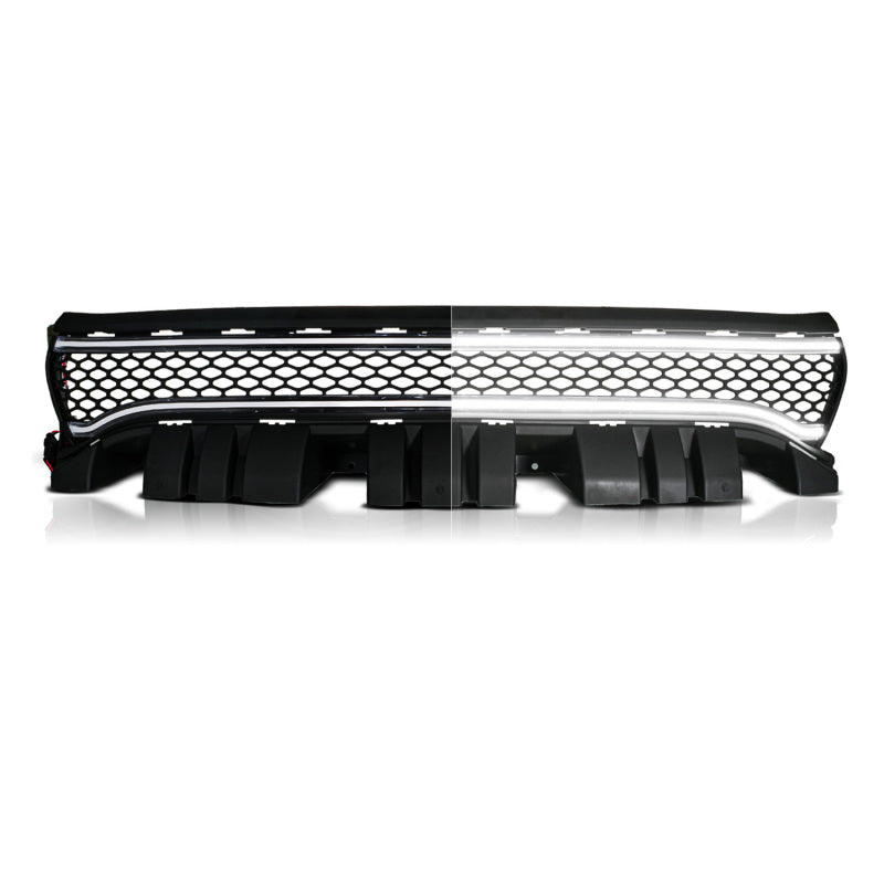 ANZO 15-23 Dodge Charger Black LED Grille w/ Initiation & Running Light/DRL Bar 901028