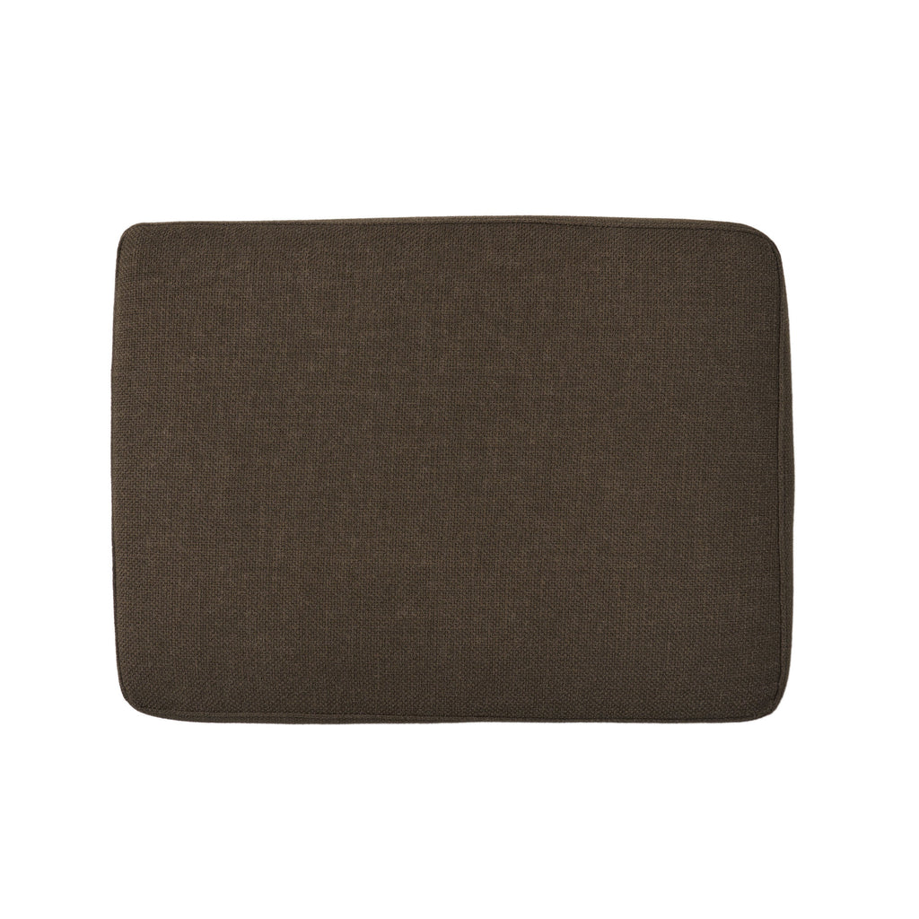 Upholstered Ottoman, Chocolate