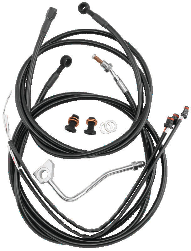 Burly Brand Control Kit 15in Bagger Bar - Black B30-1281