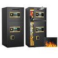 Large Double-Door Coin-Operated Safe with Digital Security Features